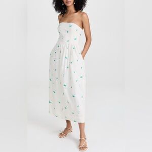 FANM MON strapless rozie dress in ivory